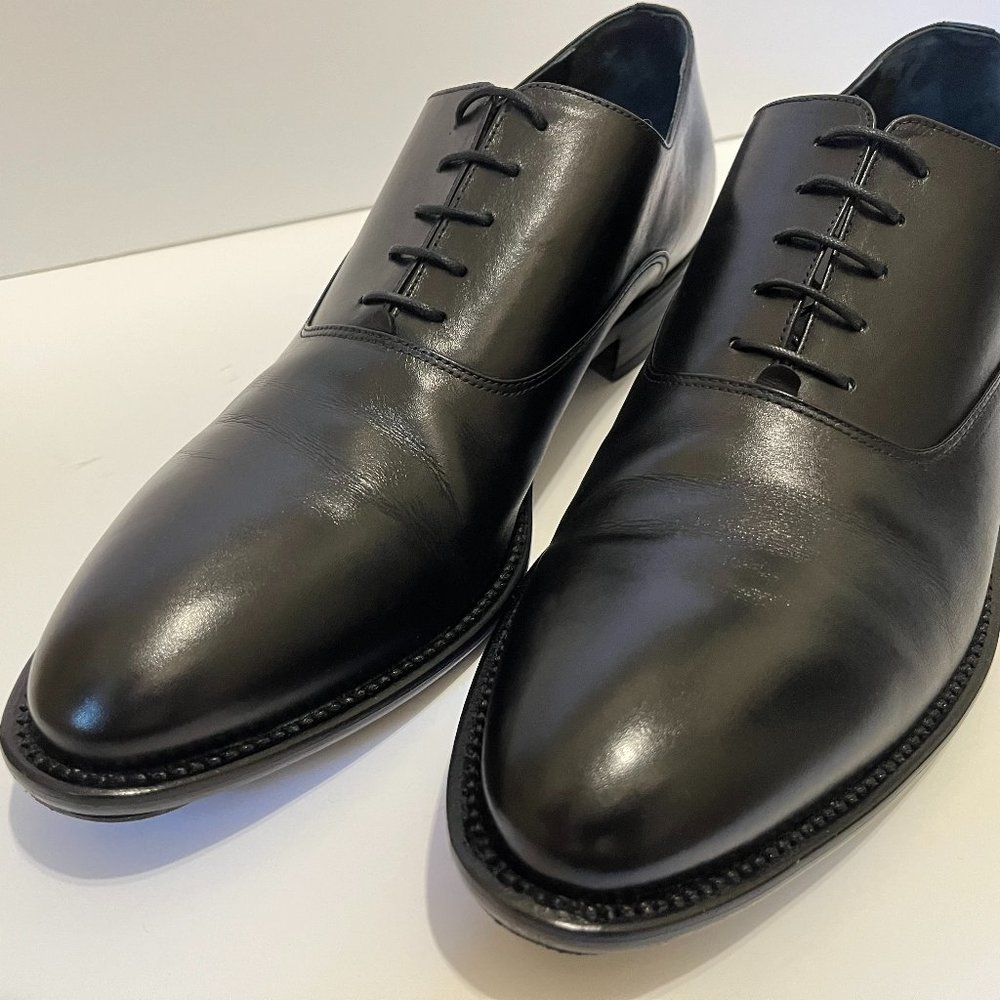 Black Oxford Dress Shoe by Enrico Fantini - Picture 5 of 14